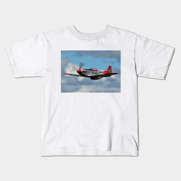 P-51D Mustang “Val-Halla” fast pass Kids T-Shirt by acefox1